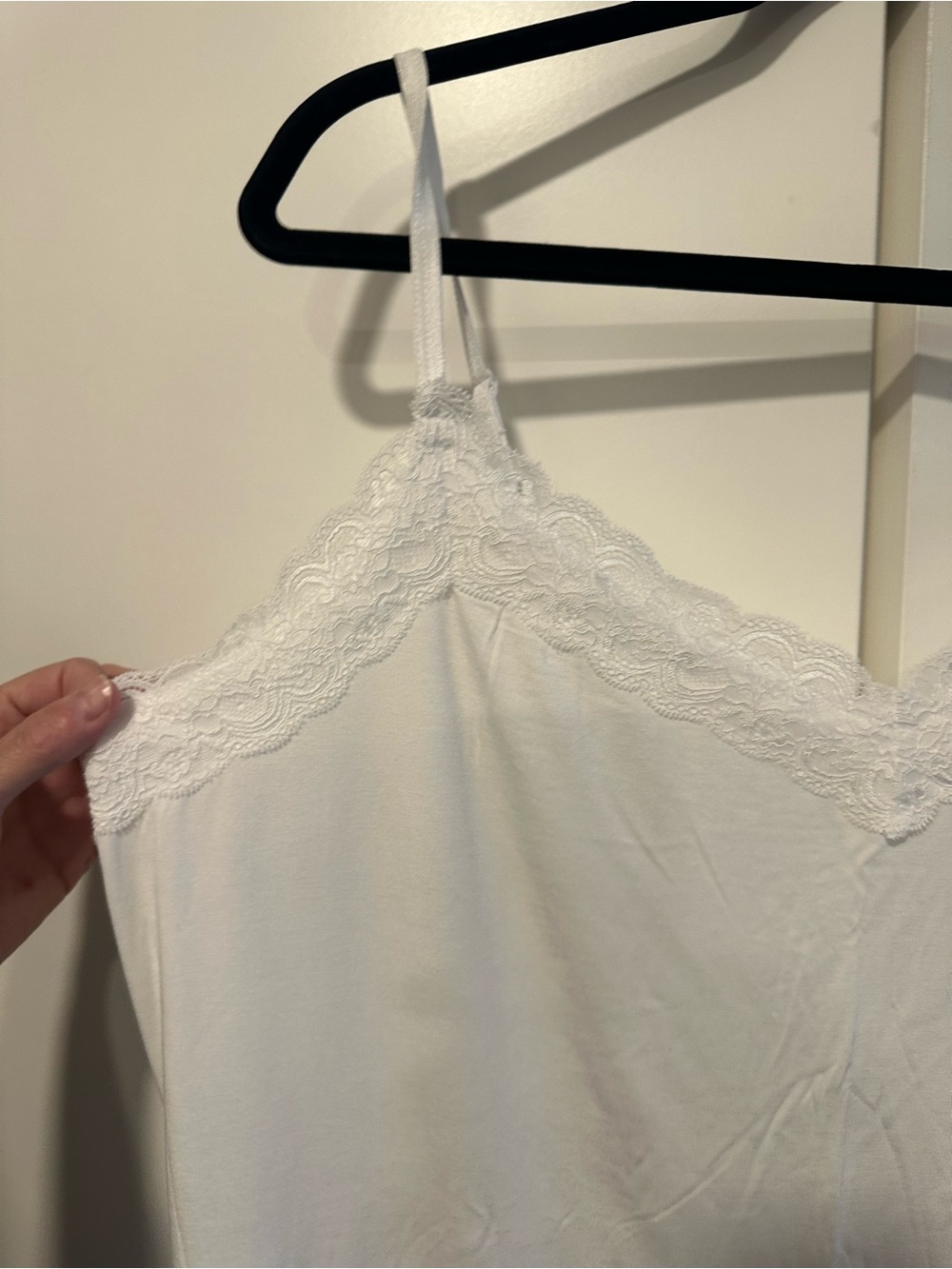 NWT 22/24 Lane Bryant White Lace Trim Tank Cami - Picture 8 of 14
